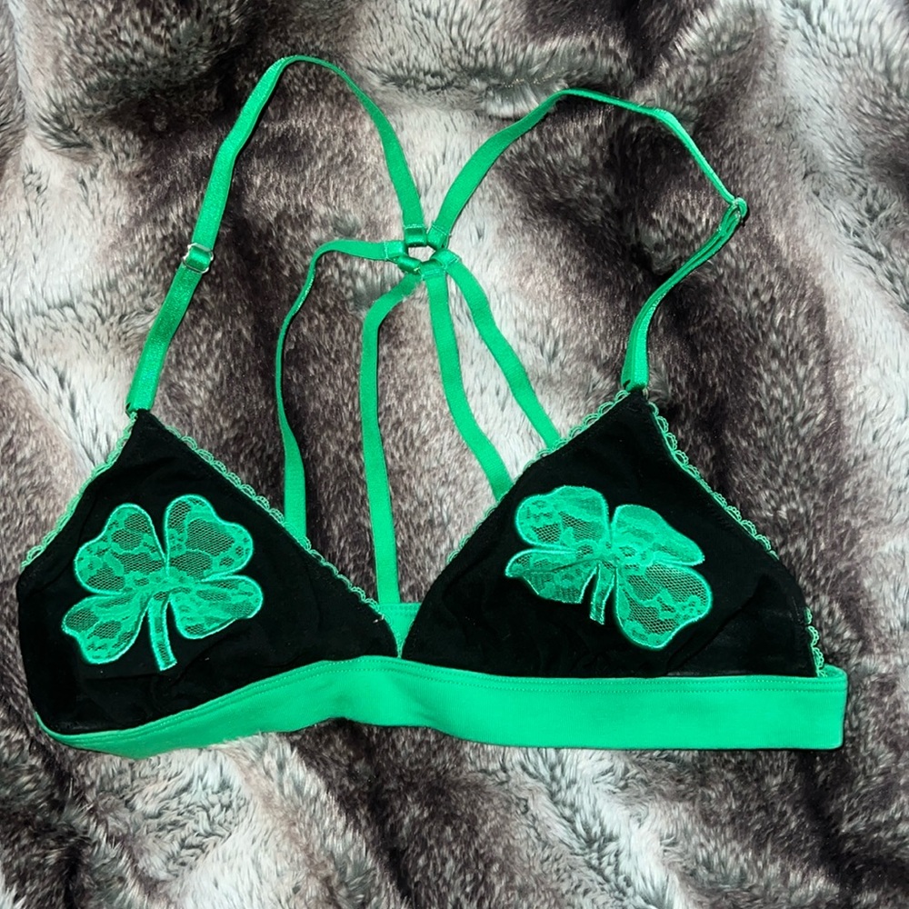 St Patrick’s bralette Victoria’s Secret